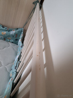 Detská postieľka s prebalovacím pultom a matracom - 5