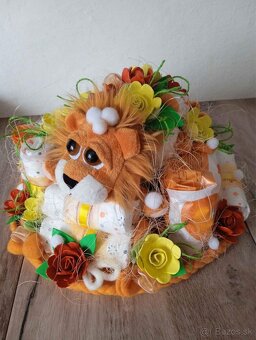 Ručne robená Plienková torta TIGRÍK - 5