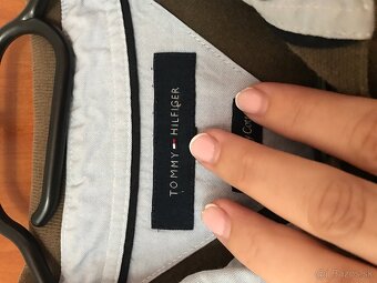 TOMMY HILFIGER originál vojenská/zelena polotricko L/XL - 5