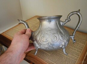 Starý mosadzný čajník z Maroka (25x14cm) - 5