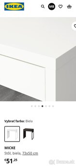 Ikea písací stôl - 5