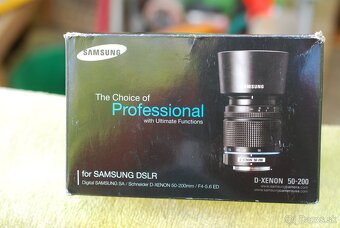 Samsung D-xenon AF 50-200 plus krytky, clona - 5