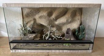 Terárium 70x40x40 s 3D stenou - 5