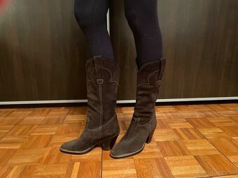 Dámske kožené čižmy 39 - 5