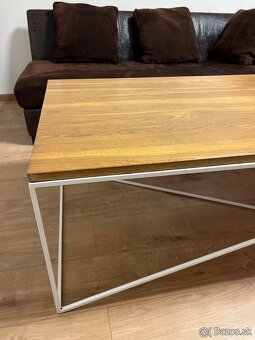 Dizajnový drevený stolík - 5