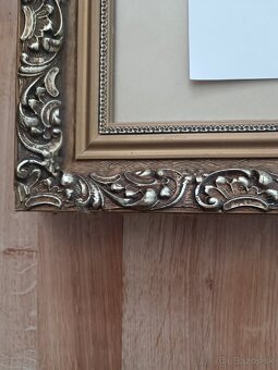 Starožitné rámy na obrazy so sklom - 5