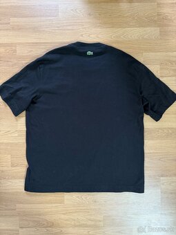 Lacoste oversized tričko - čierne, TH0062 - 5