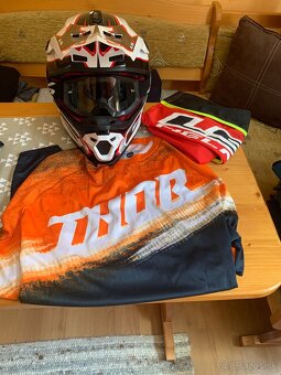 Prilba Ls2, okuliare 100% a dres na mx, enduro… - 5
