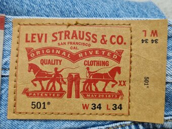 Pánské džíny Levi's 501 W34/L34=44/113cm p249 - 5