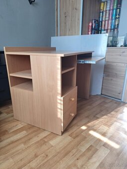 Písací stôl pre ľaváka a polica - 5