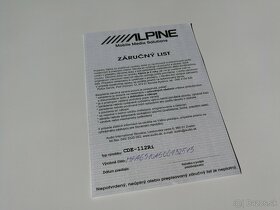 Príslušenstvo k rádiu Alpine - 5