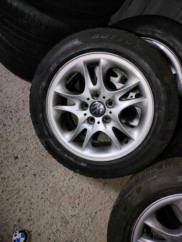 4ks alu disky orig. BMW 5x120 R17 + pneu 225/55 r17 - 5