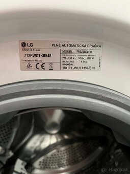 Predám: Slim práčka LG F60J5WN4W (Inverter Motor, 6,5kg) - 5