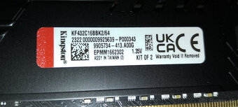 64GB DDR4 3200Mhz Kingston (2x32GB) v zaruke - 5