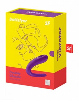 Vibrátor SATISFYER DOUBLE CLASSIC fialový - 5