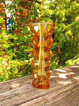 Stará zberateľská sklenená váza - Oldrich Lipský - 5