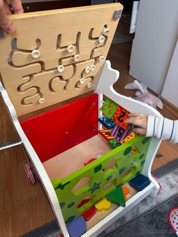 Detské drevené Chodítko multifunkčné - 5