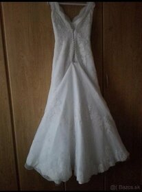 Čipkované svadobné šaty značky pronovias - 5