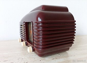 Krásný bytový doplněk - starožitné rádio, excelentní stav - 5