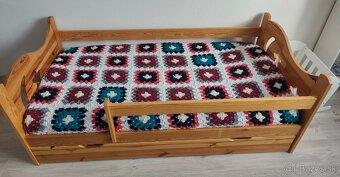 Posteľ s madracom 160x80, s úložným priestorom,rostami ... - 5