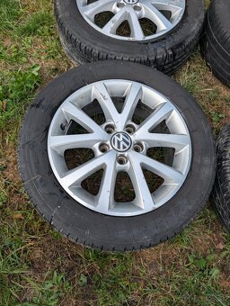 Elektróny VW R16 5x112 + Zánovné Letné Pneu - 5