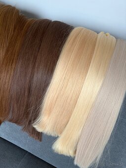 Ruské vlasy surove copy/keratin - 5