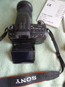 Predám kvalitnú japon. zrkadlovku SONY DSLR A500. - 5