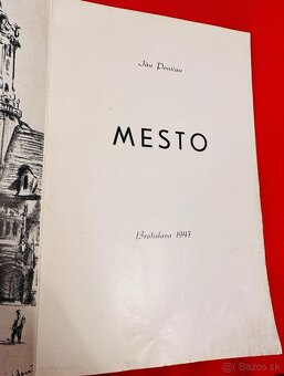 Vzácna kniha – Ján Poničan: MESTO (1947) s podpisom autora - 5