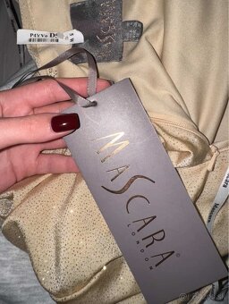 béžové šaty MaScara London 38 - 5