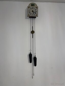 Starožitné kyvadlové nástenné hodiny - 5