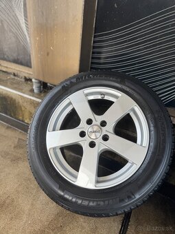 Alu hlinikové disky 5x105 + pneu 205/60 R16 Michelin - 5