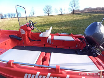 Plastový motorový čln + YAMAHA 60HP - 5