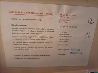 RETRO #Vianočné svetielka - hríbik, r.1988 - 5