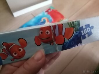 Puzzle Hľadá sa Dory, Macko PU, Bambi, Minnie, Ebchantimals - 5