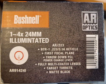 AR15, Optika Bushnell AR Optics 1-4x 24 FFP - 5