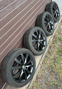 originální ALU kolesá škoda crystal black 5x112 - 5