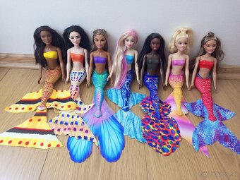 Bábiky Barbie morské panny - 7 ks - 5