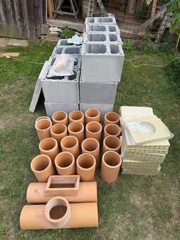 Predám nový materiál na komín - komplet: šamot + tvárnice + - 5