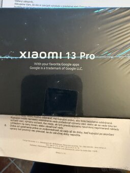 predam Xiaomi 13 PRO 5G 12/256 gb black nový aktuálne - 5