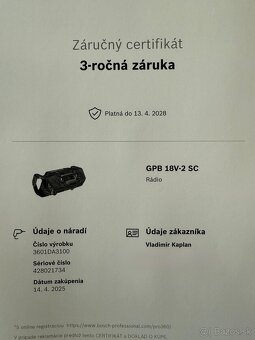 Aku stavebne radio Bosch professional - 5
