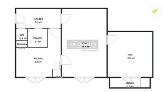 HALO reality - Predaj, dvojizbový byt Prievidza, Sídlisko Ža - 5