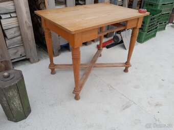 Predám vintage stôl, bez šuplíka - 5