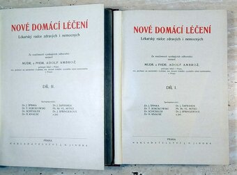 Starožitné lékařské knihy Nové domácí léčení, rok 1920 - 5