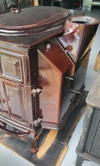 Liatinové kachle Jotul F 600 CB hnedá majolika - 5