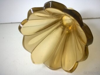 Art deco -Váza -jantárove sklo -Hloušek - 5