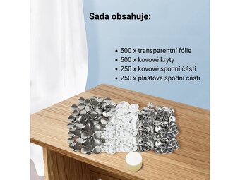 Sada placek se špendlíkem 500 ks - 58 mm - 5