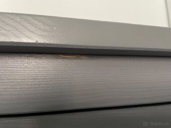 Ikea HEMNES komoda sivá morená - 5