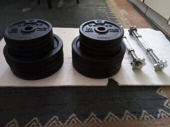 Liatinové nakladacie jednorúčky DECATHLON 2x20kg a 2x30kg - 5