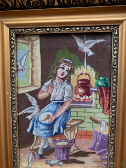 Vyšívaný obraz v ráme - 5