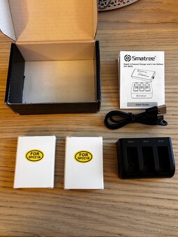 Nabíjačka Smatree a 2ks batérie pre Gopro hero max - 5